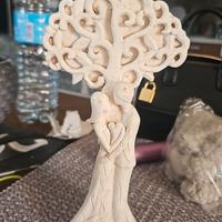 Bomboniera in gesso profumato nuova con scatola e 