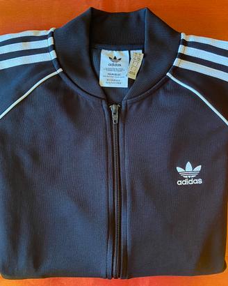 Adidas Felpa nera e bianca taglia L