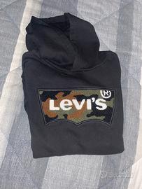 Felpa levis con scritta mimetica