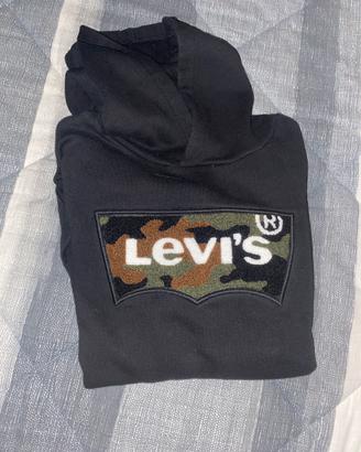 Felpa levis con scritta mimetica