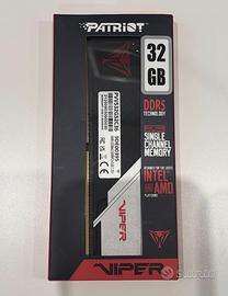 DDR5 Patriot Viper Venom 32GB 5200 CL36 RAM (1x32)