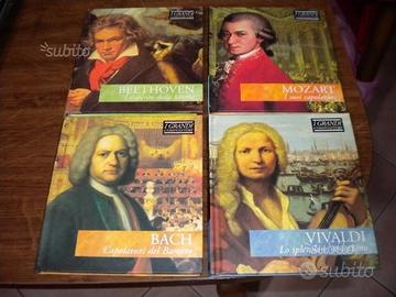 4CD- Beethoven- Mozart- Bach- Vivaldi- Originali-