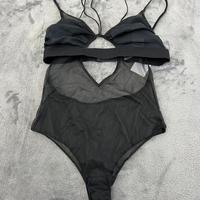 Body tulle nero Tezenis
