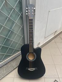 Chitarra Acustica Nera Nuova  🎸