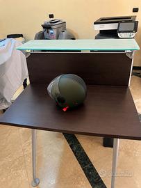 Bancone Reception con Piano in Vetro Satinato