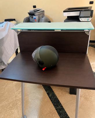 Bancone Reception con Piano in Vetro Satinato