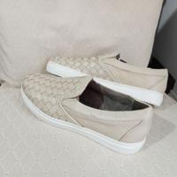 Scarpe uomo pelle intrecciata beige  n. 41, 43, 44