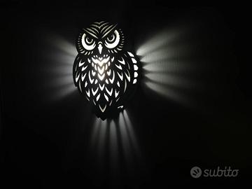 Gufo Luminoso a Lampada