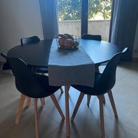 Tavolo da pranzo rotondo ø120 cm nero