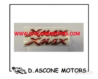 Coppia adesivi Xmax 125 250 400 rosso anodizzato