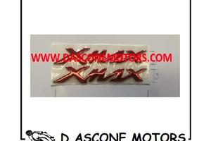 Coppia adesivi Xmax 125 250 400 rosso anodizzato