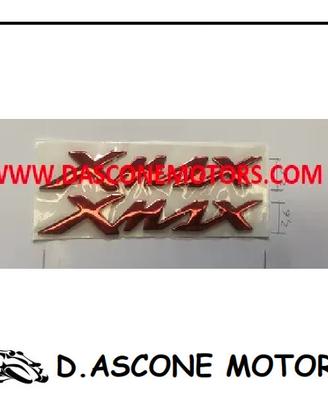 Coppia adesivi Xmax 125 250 400 rosso anodizzato