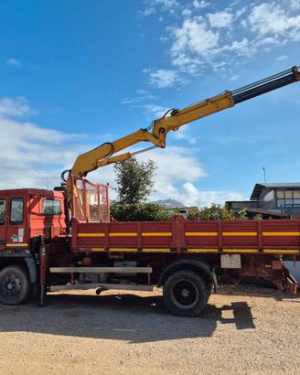 iveco 115-17 ribaltabile e gru  TARGA GIALLA