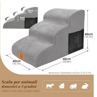 Scaletta per Cani 3 Gradini - Scala e Rampa