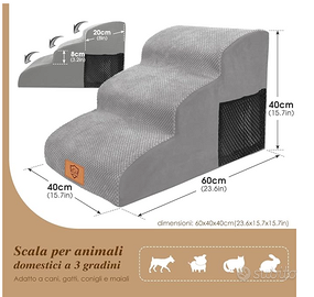 Scaletta per Cani 3 Gradini - Scala e Rampa