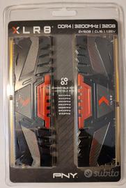 Ram gaming PNY XLR8 32 GB di RAM DDR4 3200 MHz