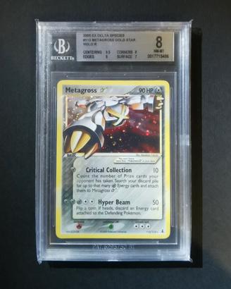 Pokémon Meta Gross Gold Star English BGS 8