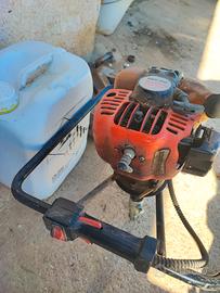 trivella a scoppio, saldatrice e compressore