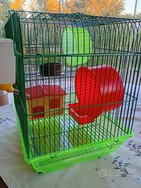 gabbia per 2 criceti 28 x 37 altezza 36