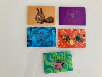 Lotto Pokemon carte lenticolari 3 D Kellogs