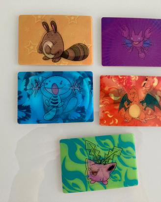 Lotto Pokemon carte lenticolari 3 D Kellogs