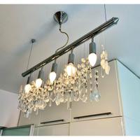 Chandelier moderno 5 luci lungh 80 cm