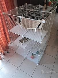 gabbia gatto bianca