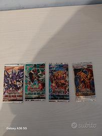 4 bustine sigillate di Yu-Gi-Oh!