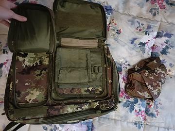 borsa a tracolla e zainetto per PC militare 