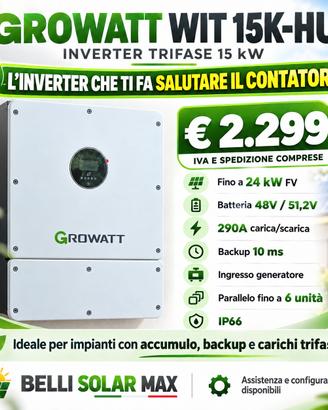 INVERTER GROWATT WIT 15K-HU
