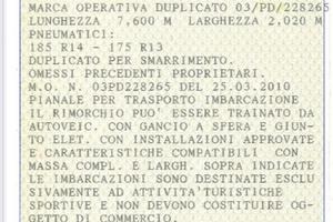 Carrello biasse 2000 kg REVISIONATO