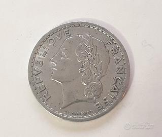 Moneta 1947 5 Franchi Repubblica Francese