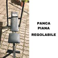 PANCA PIANA REGOLABILE CON SUPPORTO BILANCIERE