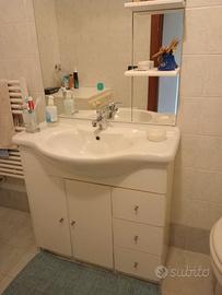 Mobile bagno laccato bianco