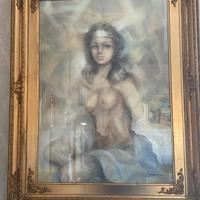 Quadro "ragazza a seno scoperto"
