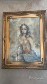 Quadro "ragazza a seno scoperto"