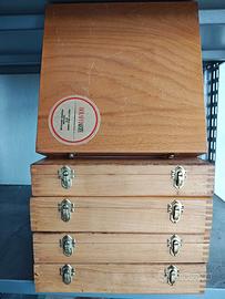 scatole in legno bolaffi 5 porta tutto piatti