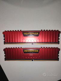 RAM Corsair Vengeange LPX ddr4 16gb CL15 Rosse