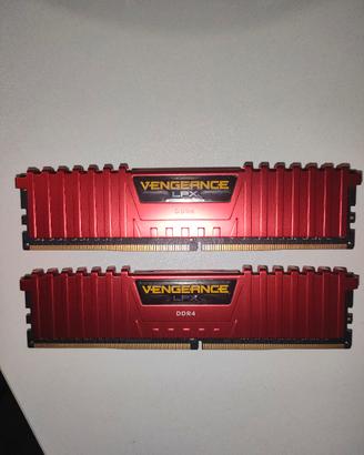 RAM Corsair Vengeange LPX ddr4 16gb CL15 Rosse