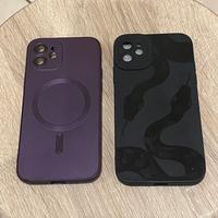 Cover iPhone 11 col. viola e nero c/serpenti