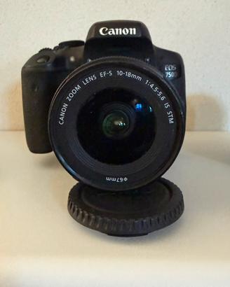 Canon Eos 750d + 2 obiettivi 10-18 & 18-55