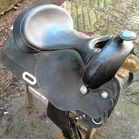 Sella nera monta western