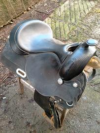 Sella nera monta western