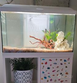 Acquario con accessori utili e mobile!!