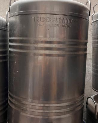 Recipiente acciaio inox per olio 100 litri