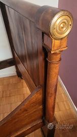 letto a barca autentico di inizio XIX secolo