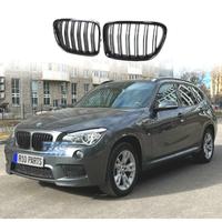 GRIGLIA DOPPIA BMW X1 E84 09-14 LOOK M4 NERO LUCID