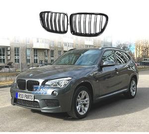 GRIGLIA DOPPIA BMW X1 E84 09-14 LOOK M4 NERO LUCID
