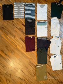 Lotto 14 magliette & polo in cotone (tagliaS, 1M)