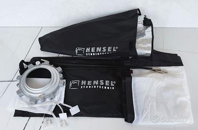 Hensel Softbox 65×45 + aste + diffusori + borsa